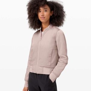Lululemon reversible Pink Bomber jacket size 6
